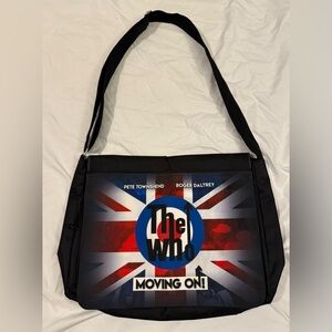 The Who - Classic Tour Memorabilia - Black Canvas Messenger Bag